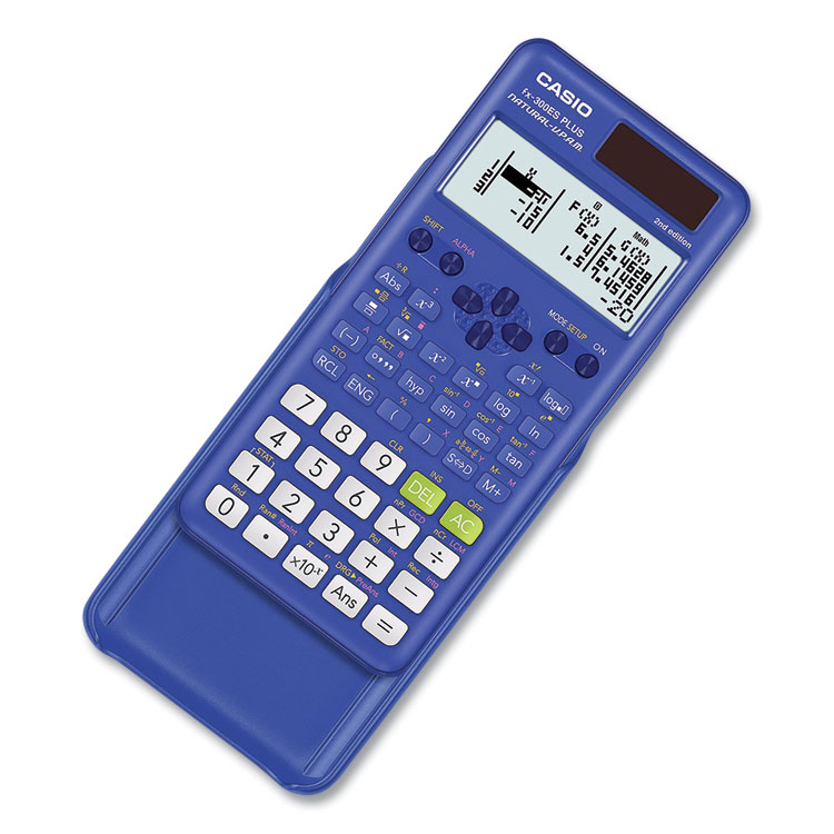 Casio FX-300ES Plus 2nd Edition Scientific Calculator, 16-Digit LCD, Blue (CSO300ESPLS2BU)