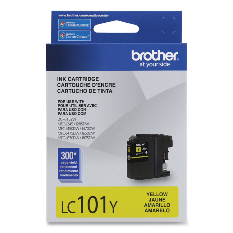 101 LC101Y Innobella Ink, 300 Page-Yield, Yellow (BRTLC101Y)