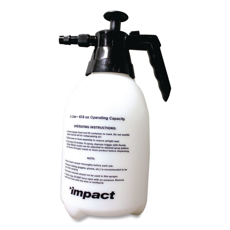 Impact Pump-Up Sprayer/Foamer, 64 oz, Translucent White/Black (IMP6500)