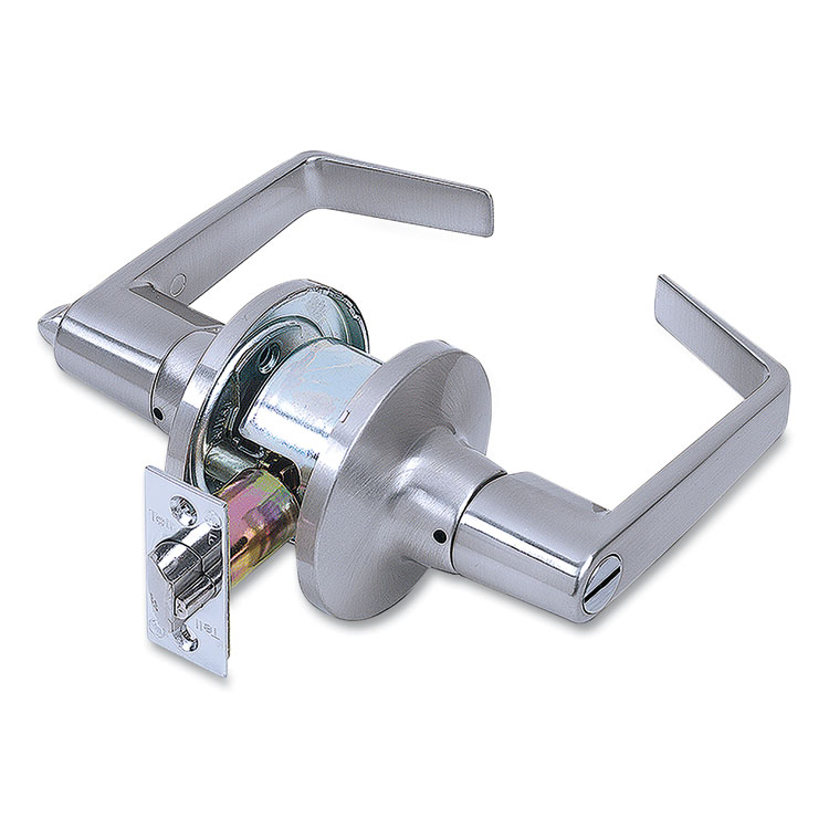 Tell Light Duty Commercial Privacy Lever Lockset, Satin Chrome Finish (PFQCL100198)