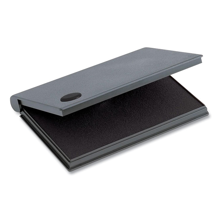 COSCO 2000 PLUS One-Color Felt Stamp Pad, #2, 6.25" x 3.5", Black (CSC090407)