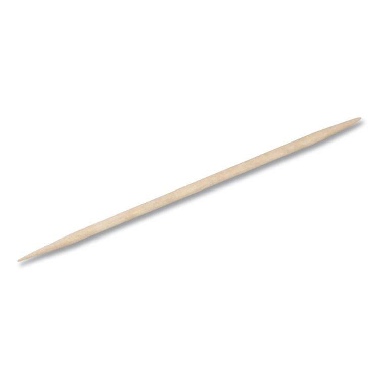 Handgards Round Wood Toothpicks, Natural, 12,000/Carton (HDG431409)