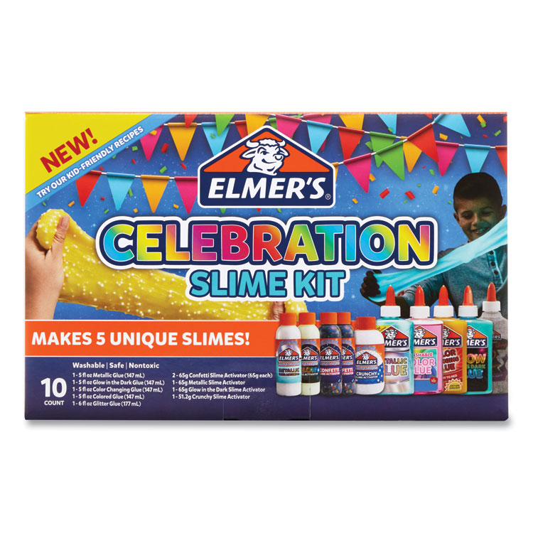 Elmer's Slime Celebration Kit, 36.97 oz, Assorted Colors (EPI2091060)