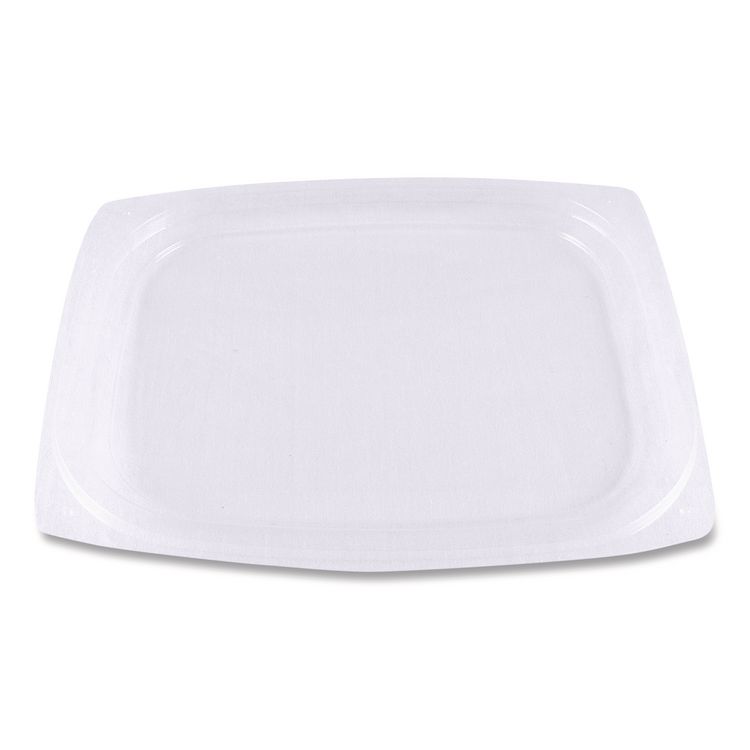 World Centric PLA Rectangular Deli Container Lids, 4.8 x 5.9 x 0.3, Clear, Plastic, 900/Carton (WORRDLCS8)