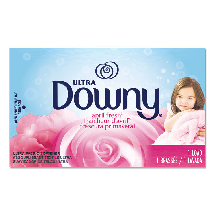 Downy Coin Vend Liquid Fabric Softener, Single-Use Packet, April Fresh, 156/Carton (PGC02500)
