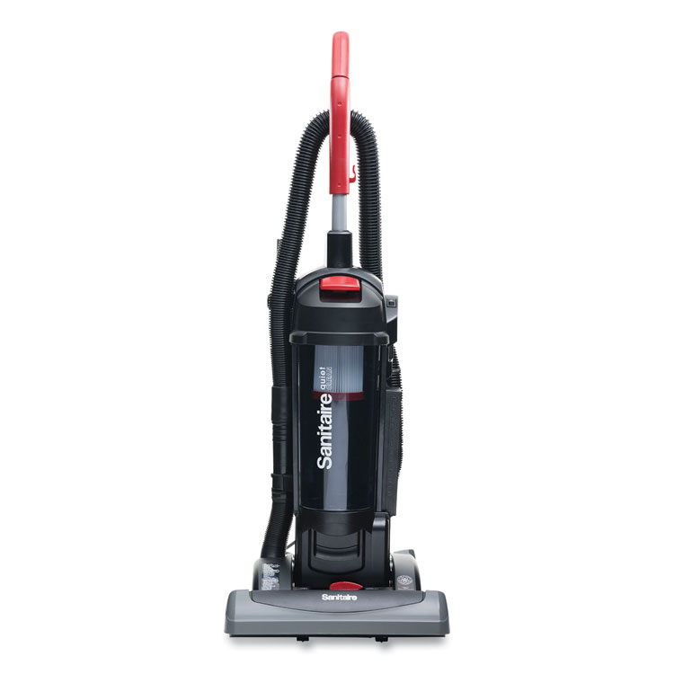 Sanitaire FORCE QuietClean Upright Vacuum SC5845D, 15" Cleaning Path, Black (EURSC5845D)