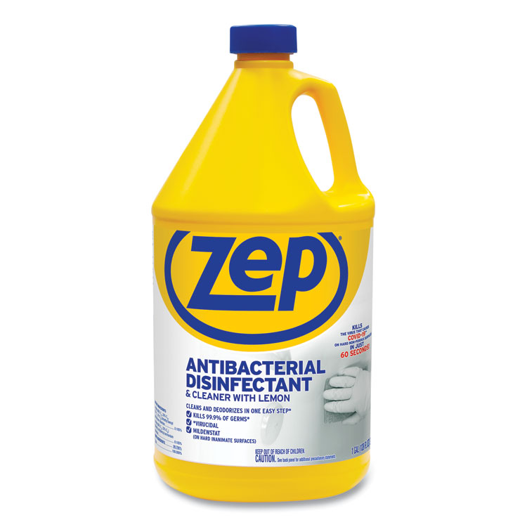 Zep Commercial Antibacterial Disinfectant, 1 gal Bottle (ZPEZUBAC128EA)