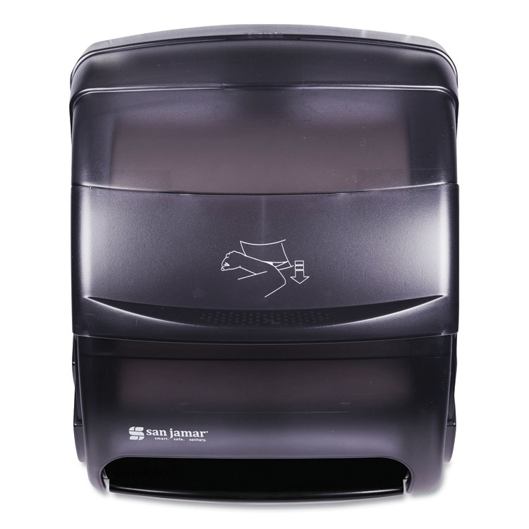 San Jamar Integra Lever Roll Towel Dispenser, 11.5 x 11.25 x 13.5, Black Pearl (SJMT850TBK)