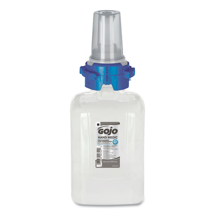 GOJO HAND MEDIC Professional Skin Conditioner for Industrial Environments, Refill for GOJO ADX-7 Dispenser, 685 mL, 4/Carton (GOJ874504)