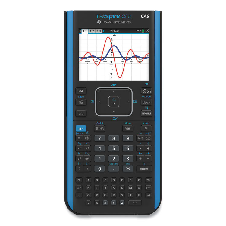 Texas Instruments TI-Nspire CX II CAS Graphing Calculator, 10-Digit LCD (TEXNSPIRECX2CAS)