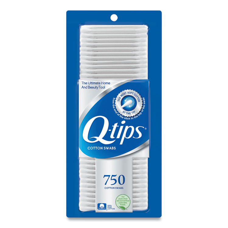 Q-tips Cotton Swabs, 750/Pack (EDA09824PK)