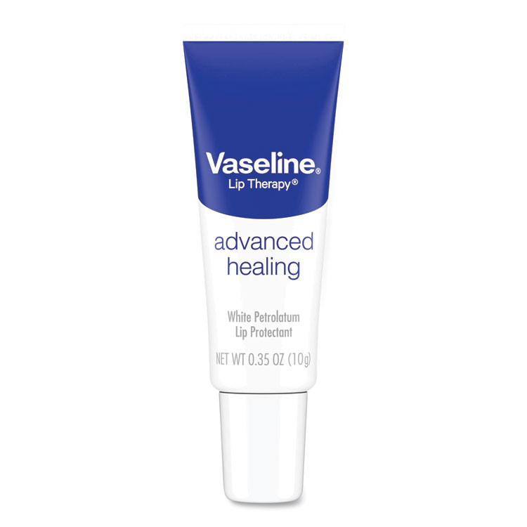 Vaseline Lip Therapy Advanced Lip Balm, Original, 0.35 oz Tube, 72/Carton (UNI75000CT)