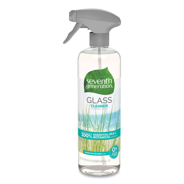 Seventh Generation Natural Glass and Surface Cleaner, Sparkling Seaside, 23 oz Trigger Spray Bottle (SEV44712EA)