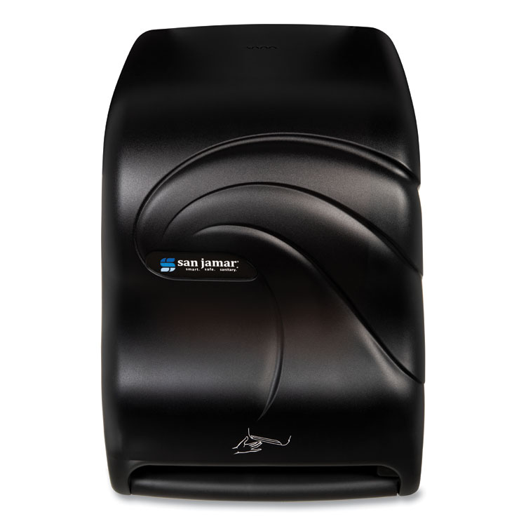 San Jamar Smart System with iQ Sensor Towel Dispenser, 11.75 x 9.25 x 16.5, Black Pearl (SJMT1490TBK)