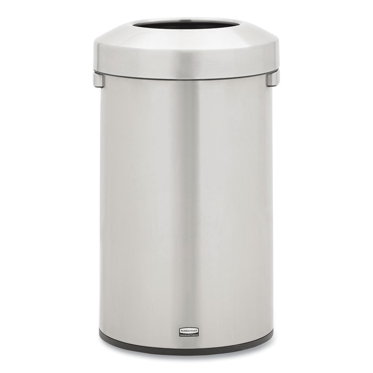 Rubbermaid Commercial Refine Series Waste Receptacle, 23 gal, Plastic/Stainless Steel (RCP2147584)