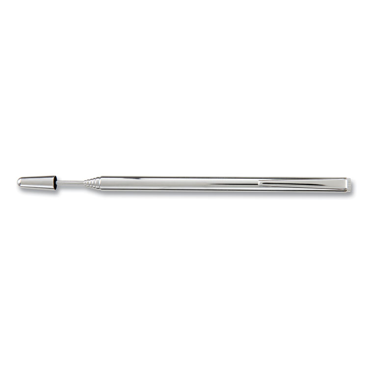 Apollo Slimline Pen-Size Pocket Pointer with Clip, Extends to 24.5", Silver (APO18001)