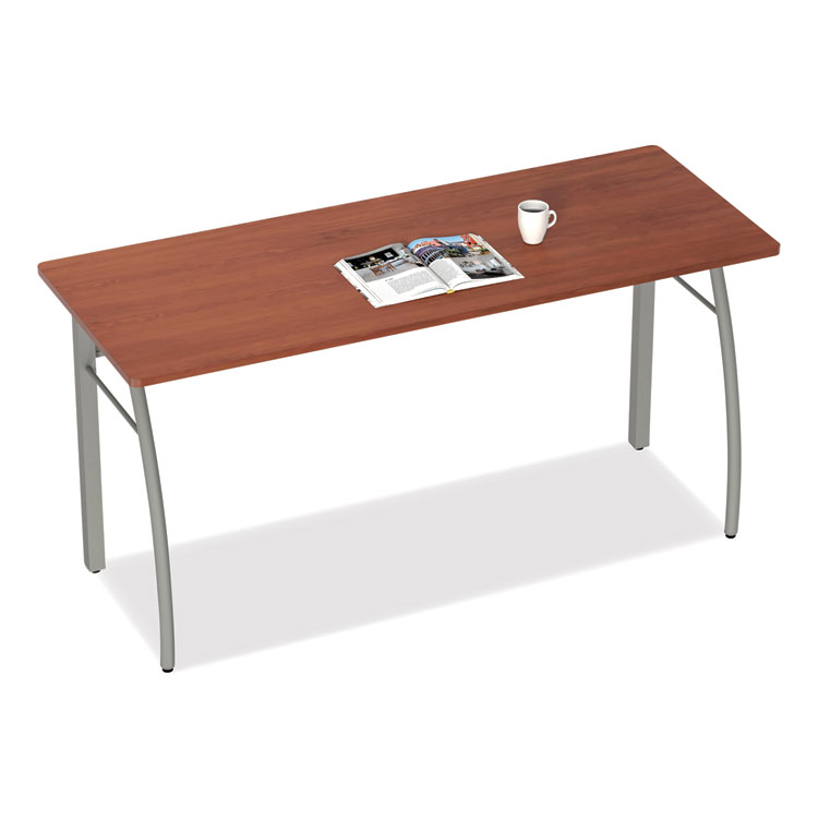 Linea Italia Trento Line Rectangular Desk, 59.13" x 23.63" x 29.5", Cherry (LITTR742CH)