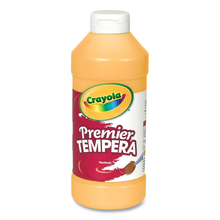 Crayola Premier Tempera Paint, Peach, 16 oz Bottle (CYO541216033)