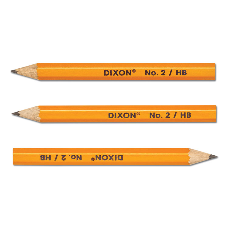 Dixon Golf Wooden Pencils, 0.7 mm, HB (#2), Black Lead, Yellow Barrel, 144/Box (DIXX14998X)