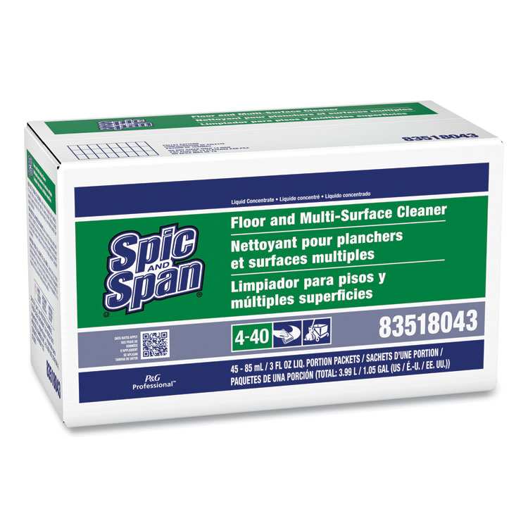 Spic and Span Liquid Floor Cleaner, 3 oz Packet, 45/Carton (PGC02011)