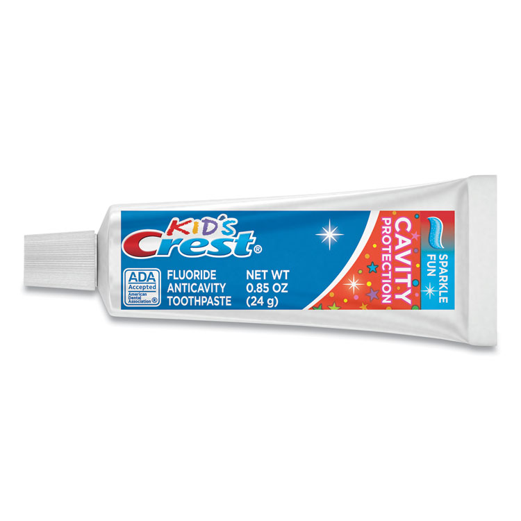 Sparkle Kids' Sparkle Toothpaste, Bubblegum Flavor, 0.85 oz Tube, 72/Carton (PGC40159CT)