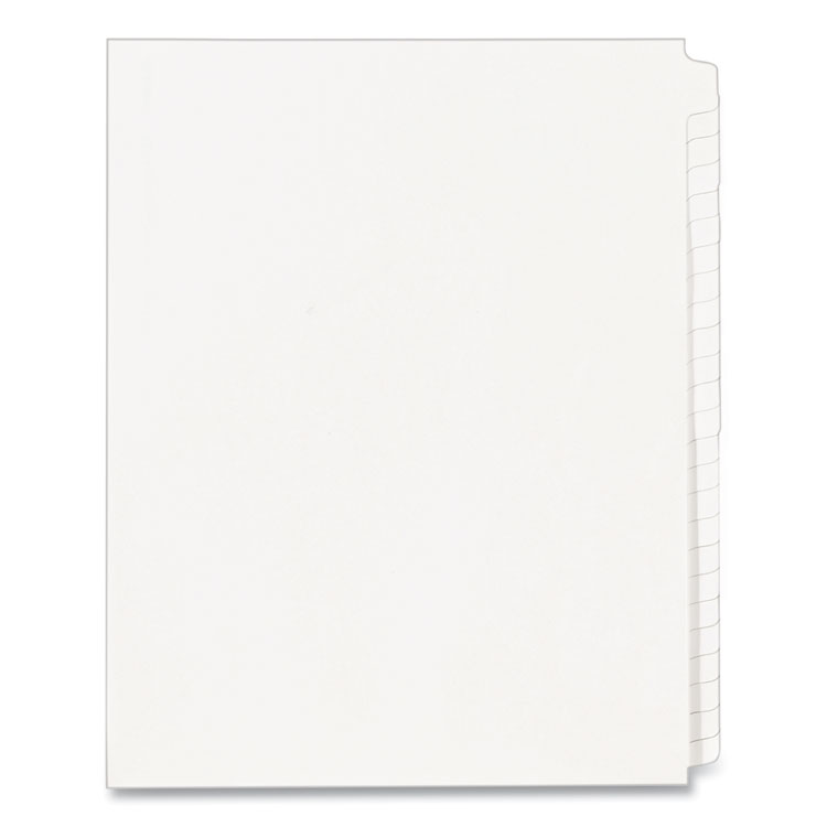 Avery Blank Tab Legal Exhibit Index Divider Set, 25-Tab, 11 x 8.5, White, 1 Set (AVE11959)