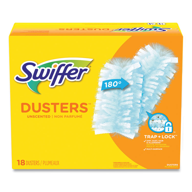 Swiffer Dusters Refill, Fiber Bristle, Light Blue, 18/Box (PGC99036BX)