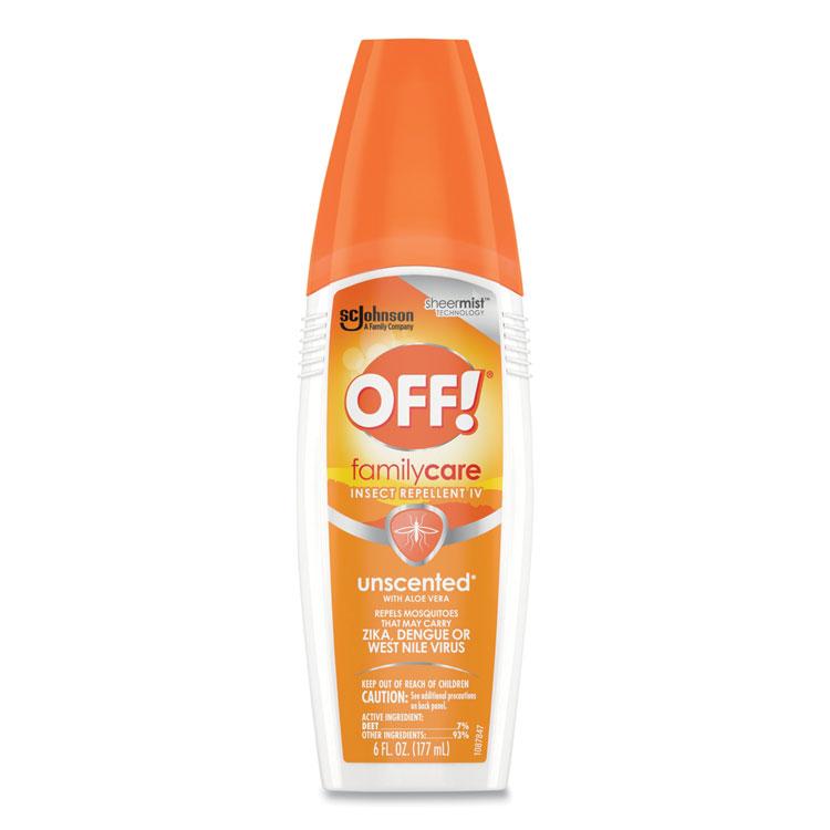 OFF! FamilyCare Unscented Spray Insect Repellent, 6 oz Spray Bottle, 12/Carton (SJN331348)