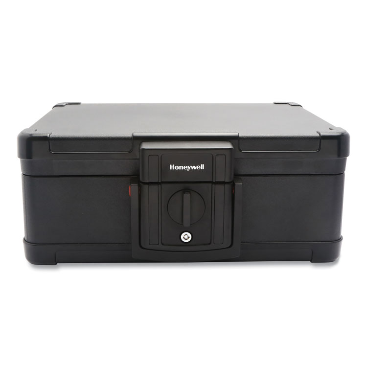 Honeywell Fire and Waterproof Safe Chest with Carry Handle, 16 x 12.6 x 6.6, Black (HWL1533)