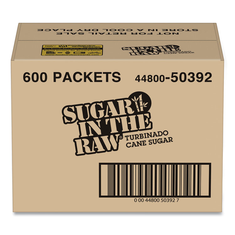 Sugar in the Raw Sugar, 0.18 oz Packet, 600/Carton (SMU50392)