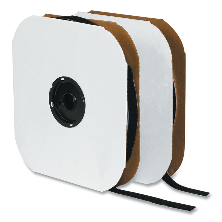 VELCRO Brand Sticky-Back Fasteners, Hook Side, 2" x 75 ft, Black (VEK191245)