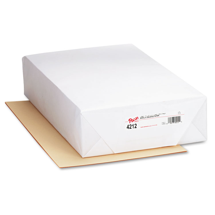 Pacon Cream Manila Drawing Paper, 60 lb Cover Weight, 12 x 18, Cream Manila, 500/Pack (PAC4212)