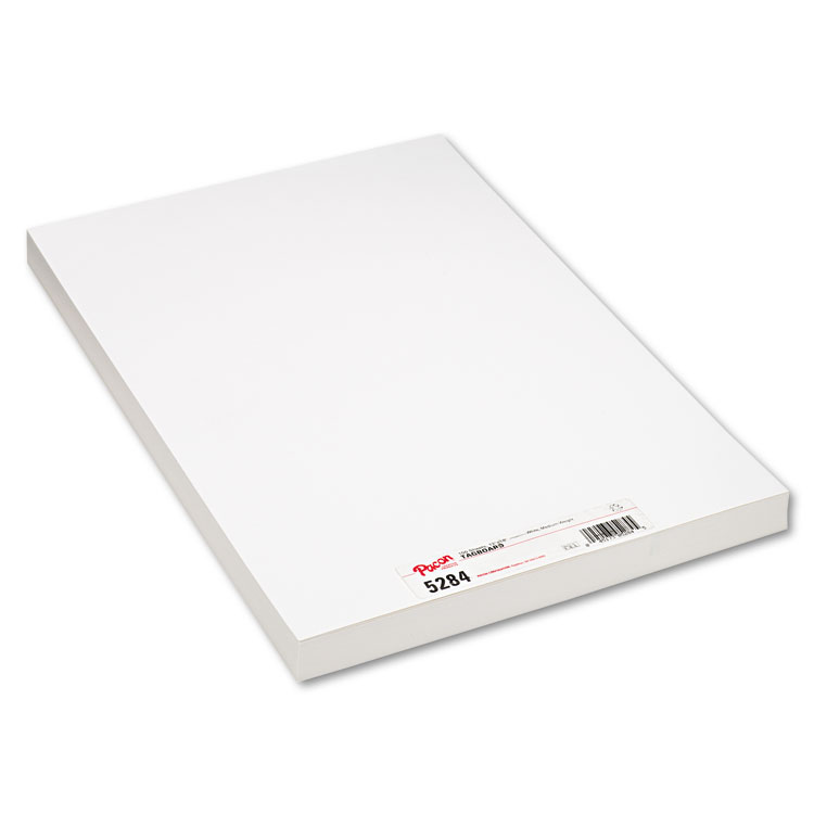 Pacon Medium Weight Tagboard, 12 x 18, White, 100/Pack (PAC5284)