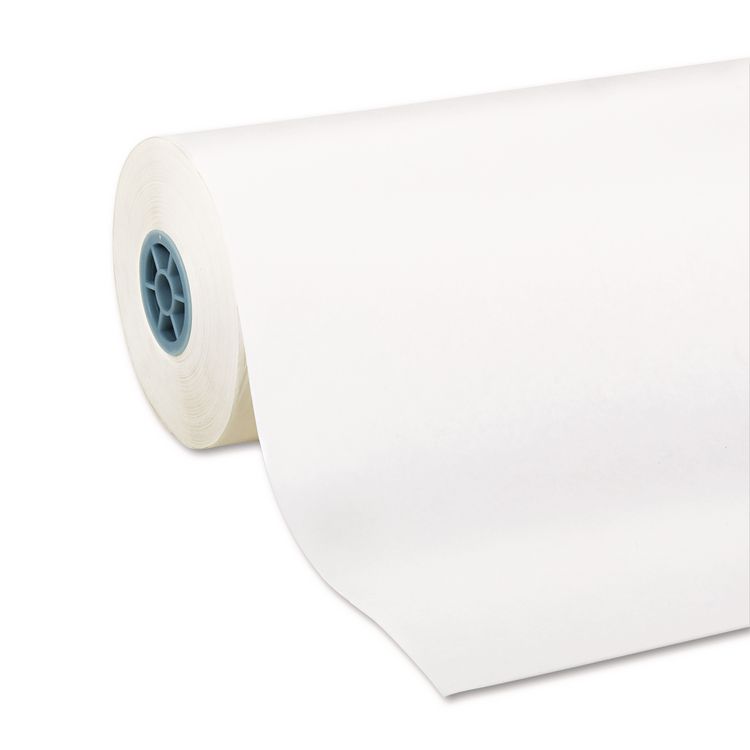 Pacon Kraft Paper Roll, 40 lb Wrapping Weight, 24" x 1,000 ft, White (PAC5624)