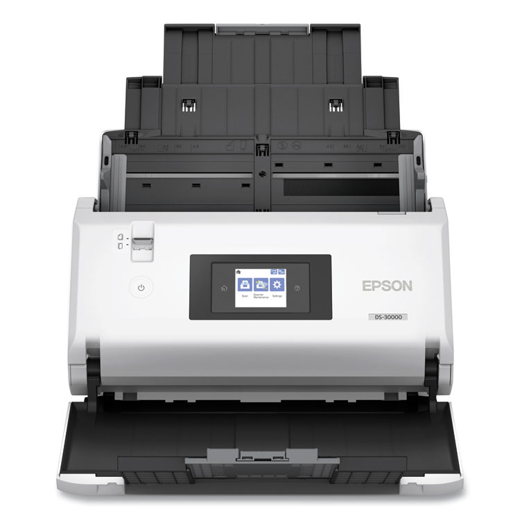 Epson DS-30000 Large-Format Document Scanner, Scans Up to 12" x 220", 1200 dpi Optical Res, 120-Sheet Duplex Auto Document Feeder (EPSB11B255201)