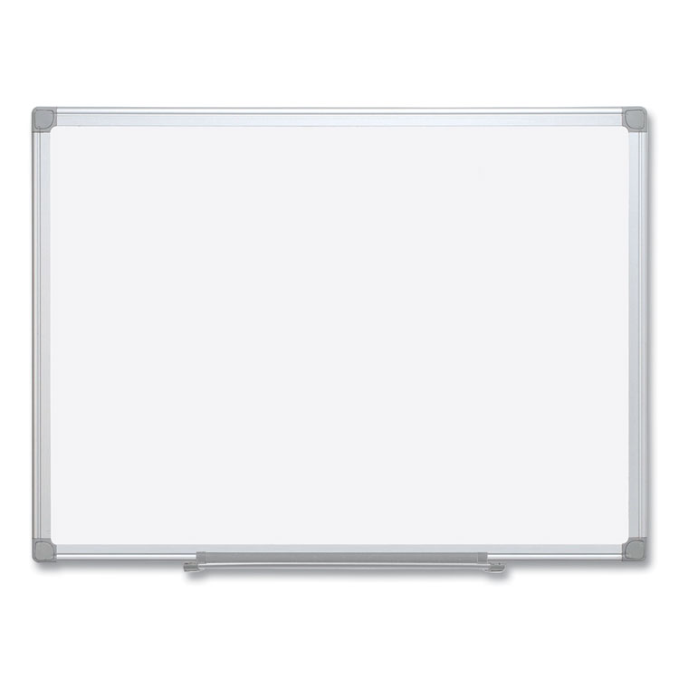MasterVision Earth Silver Easy Clean Dry Erase Boards, 72" x 48", White Surface, Satin Aluminum Frame (BVCMA2700790)