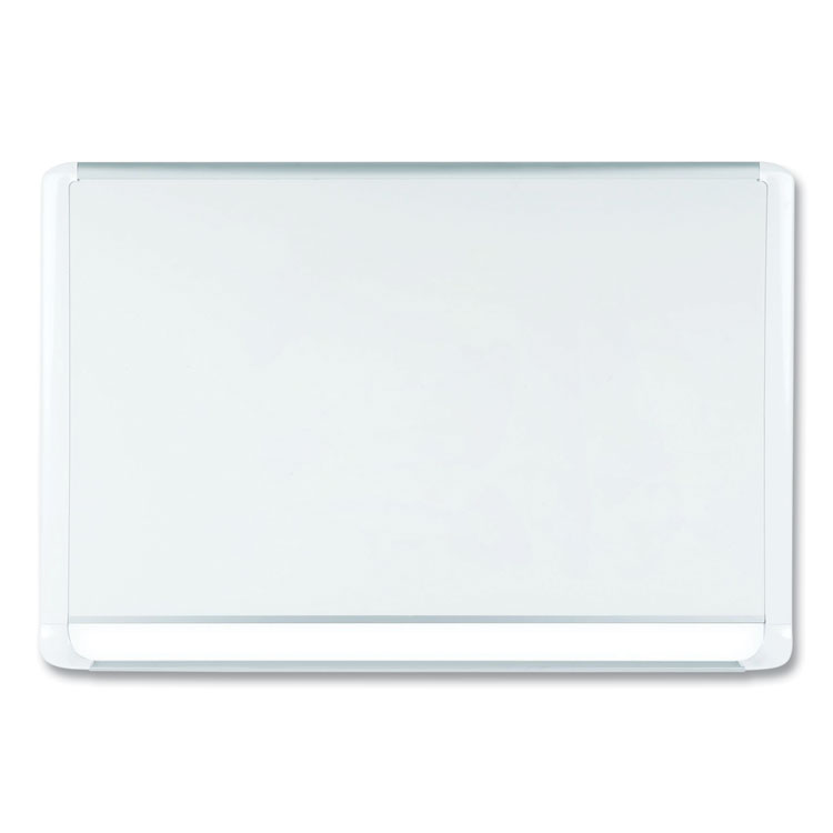 MasterVision Gold Ultra Magnetic Dry Erase Boards, 48" x 36", White Surface, White/Natural Aluminum Frame (BVCMVI050205)