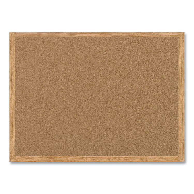 MasterVision Earth Cork Board, 48" x 36", Tan Surface, Oak Finished Wood Frame (BVCSB0720001233)