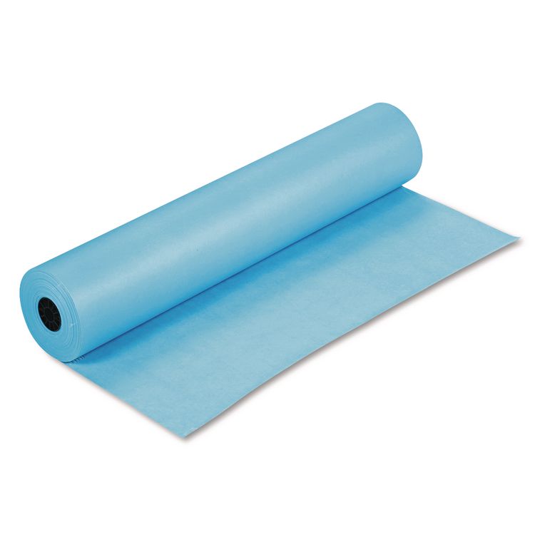 Pacon Rainbow Duo-Finish Colored Kraft Paper, 35 lb Wrapping Weight, 36" x 1,000 ft, Sky Blue (PAC63150)