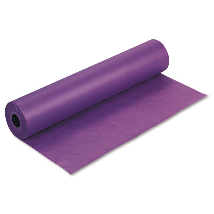 Pacon Rainbow Duo-Finish Colored Kraft Paper, 35 lb Wrapping Weight, 36" x 1,000 ft, Purple (PAC63330)