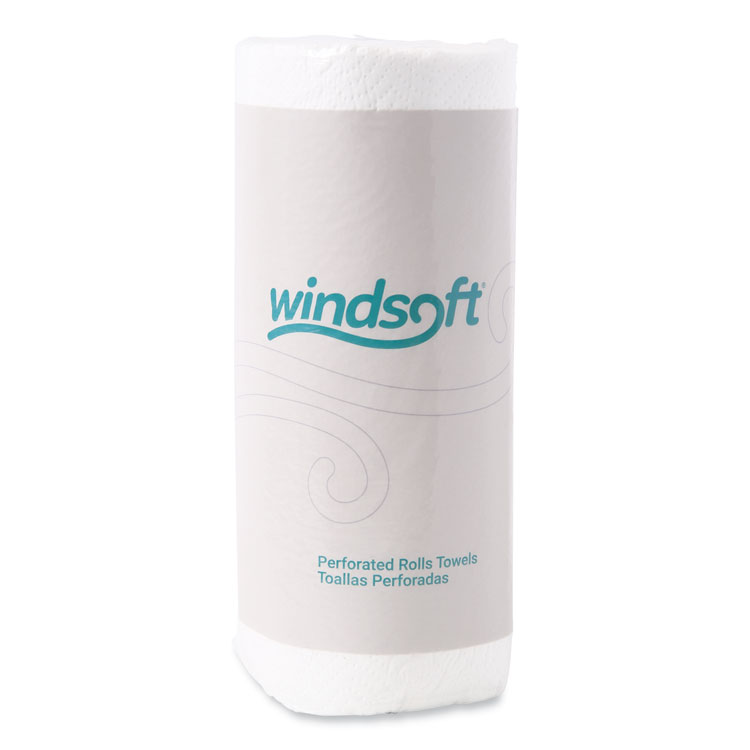 Windsoft Kitchen Roll Towels, 2-Ply, 11 x 8.8, White, 100/Roll (WIN1220RL)