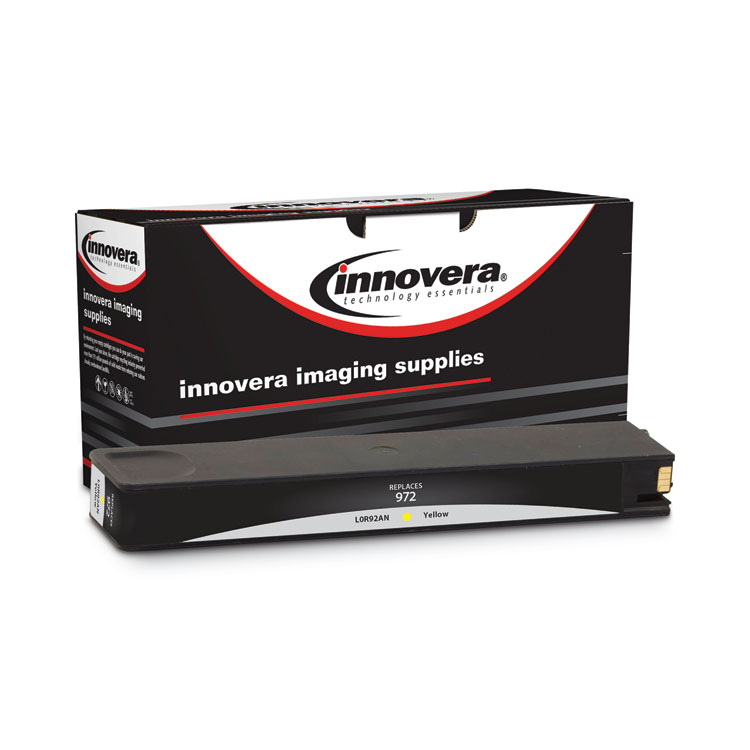 Innovera Remanufactured Yellow Ink, Replacement for 972 (L0R92AN), 3,000 Page-Yield (IVRL0R92AN)