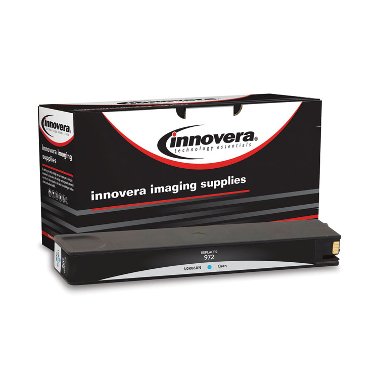Innovera Remanufactured Cyan Ink, Replacement for 972 (L0R86AN), 3,000 Page-Yield (IVRL0R86AN)