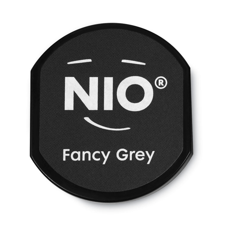 CONSOLIDATED STAMP Ink Pad for NIO Stamp with Voucher, 2.75" x 2.75", Fancy Gray (COS071519)