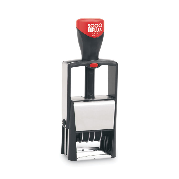 COSCO 2000PLUS Self-Inking Heavy-Duty Line Dater, 5 Years, 1.25" x 0.63", Black Ink (COS011200)