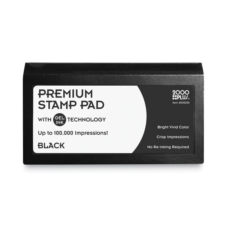 COSCO 2000PLUS Microgel Stamp Pad for 2000 PLUS, 6.17" x 3.13", Black (COS030256)