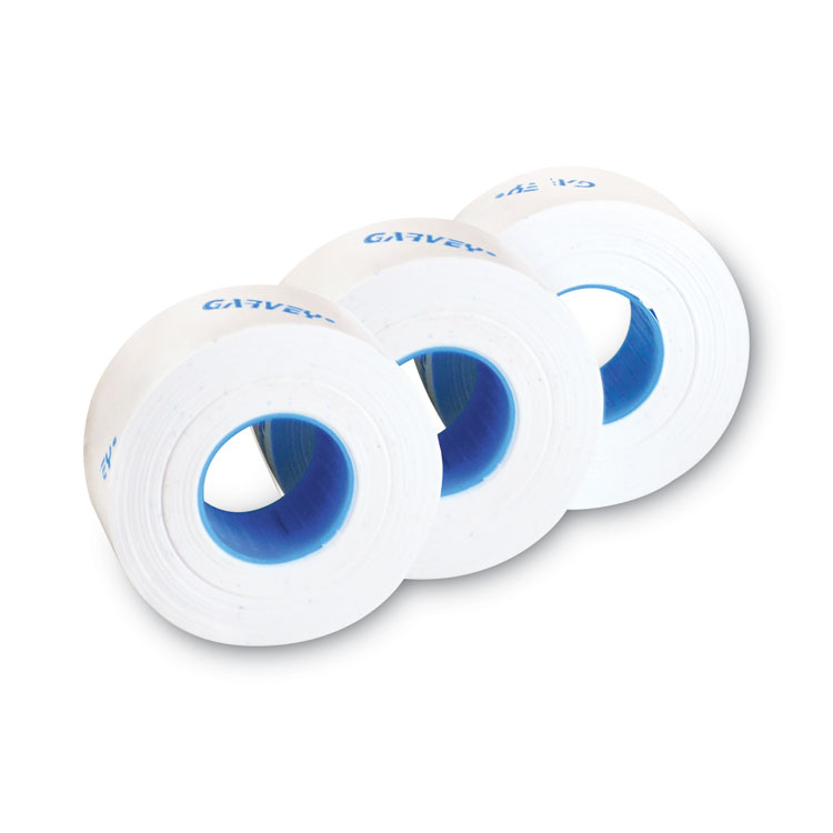 Garvey One-Line Pricemarker Labels, 0.44 x 0.81, White, 1,200/Roll, 3 Rolls/Box (COS090944)