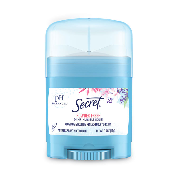 Secret Invisible Solid Anti-Perspirant and Deodorant, Powder Fresh, 0.5 oz Stick (PGC31384EA)
