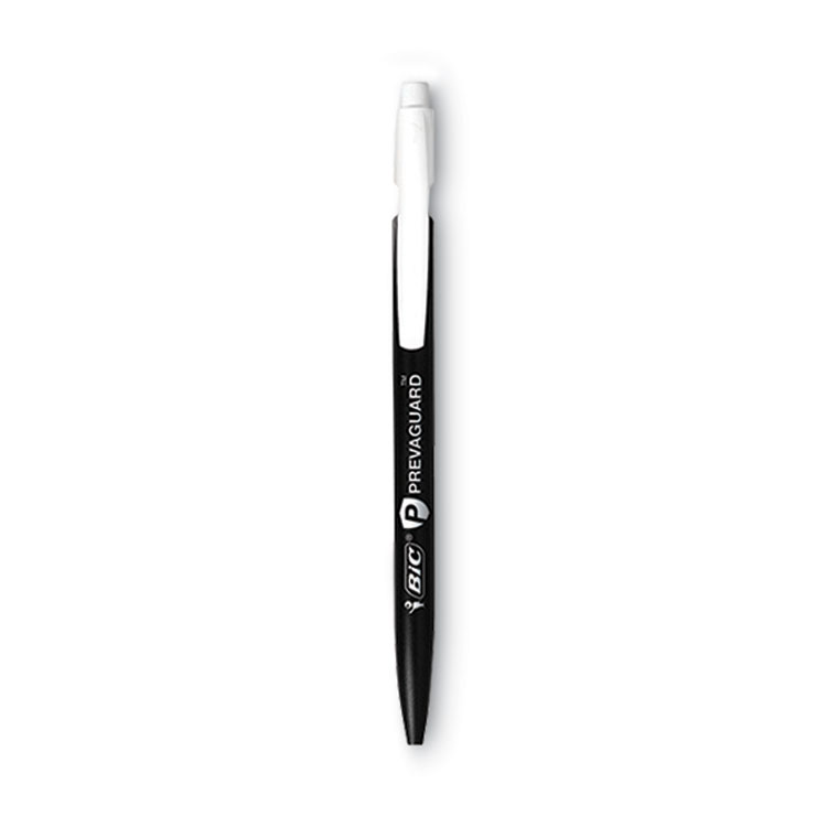 BIC PrevaGuard Media Clic Mechanical Pencils, 0.7 mm, HB (#2), Black Lead, 6 Black Barrel/6 Blue Barrel, Dozen (BICMPCMA11)