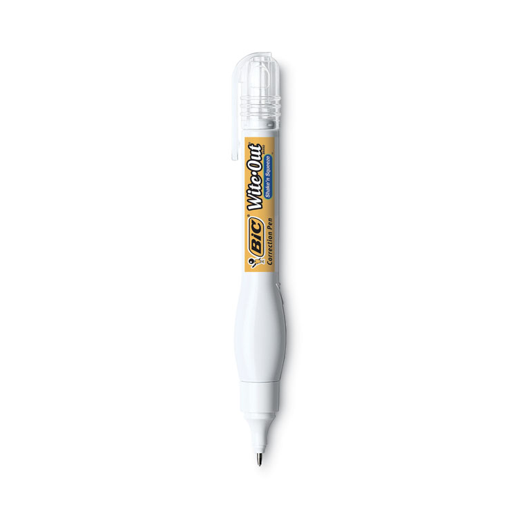 BIC Wite-Out Shake 'n Squeeze Correction Pen, 8 mL, White (BICWOSQP11)
